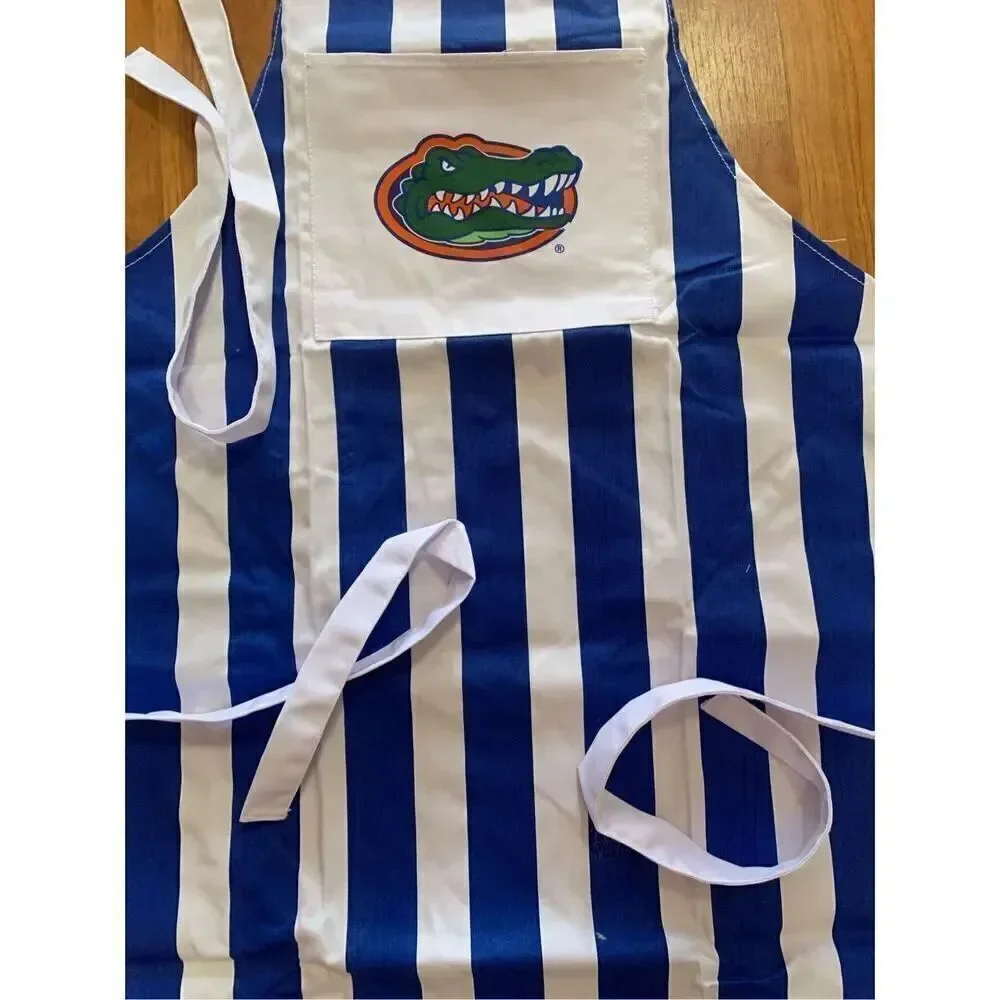 Desden Mens Tailgate Team Spirit Apron Striped Florida Gators NWT